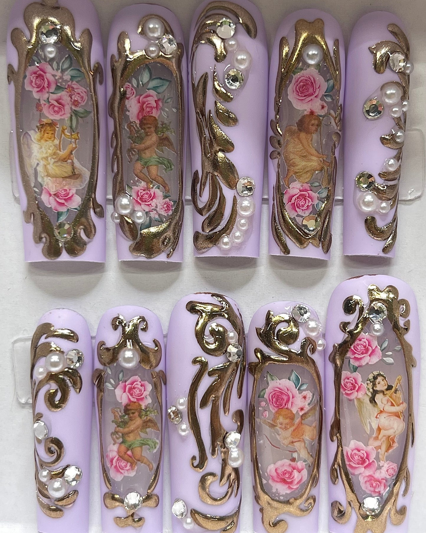 Cherub garden  (Size L: Ready to ship)